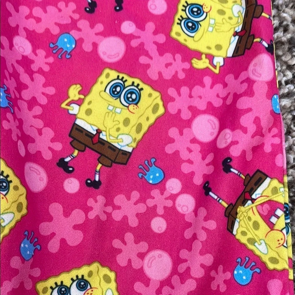 SpongeBob SquarePants Pink Kids Pajama Bottoms